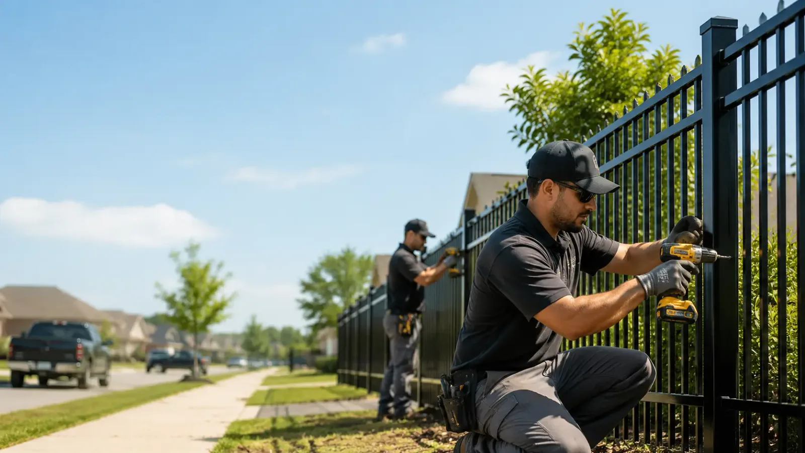 Metal Fence Installation in Kingwood, TX